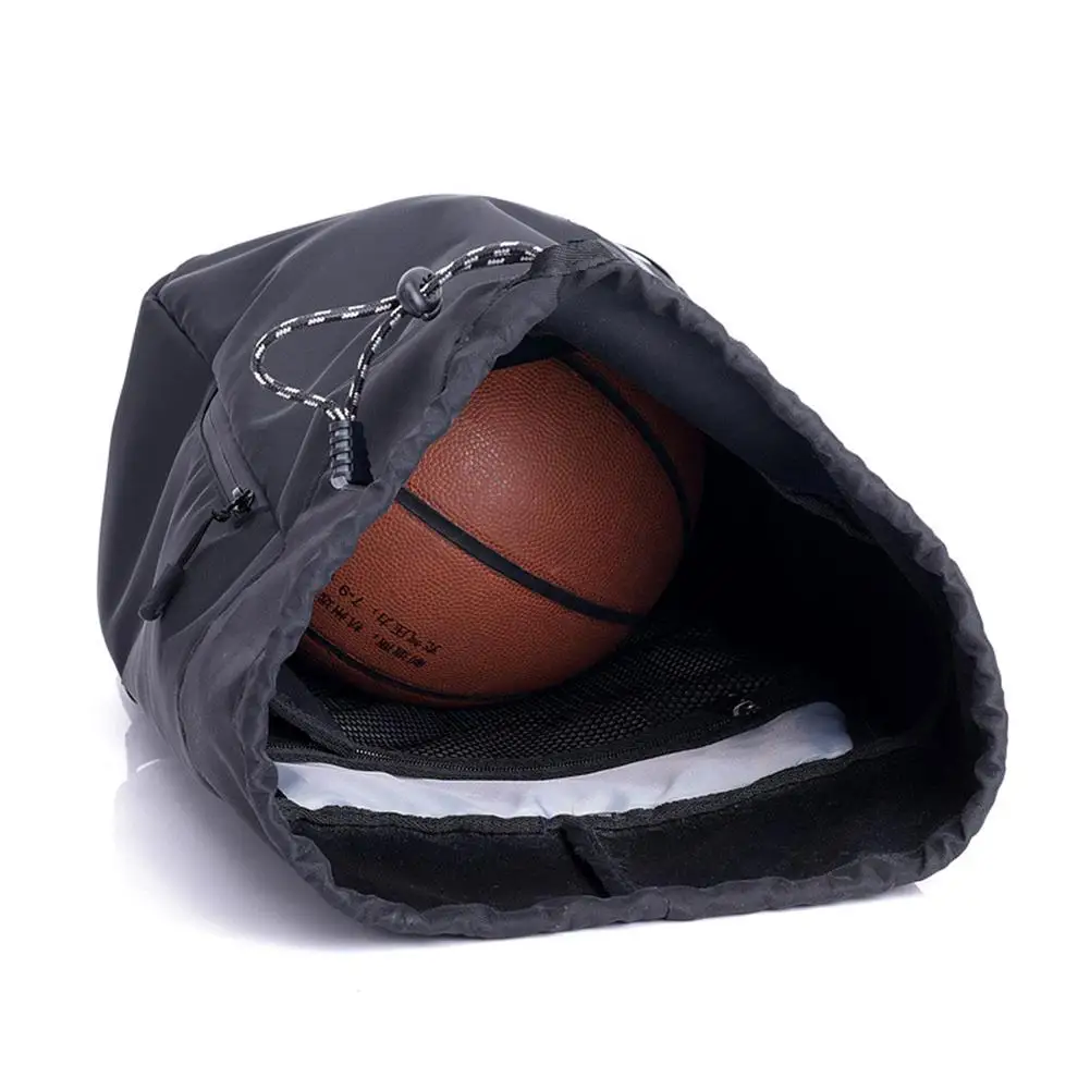

Basketball Backpack Waterproof Nylon Drawstring Shoulder Basketball Bag With Large Capacity Outdoor Sports Backpack