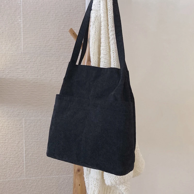 

Lazy Wind Corduroy Bucket Bag Women's Korean Shoulder Bag