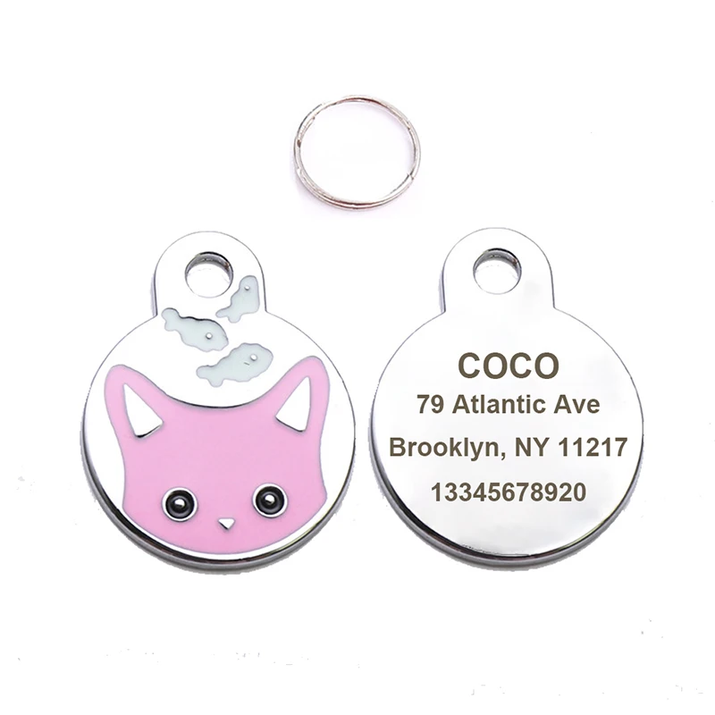 Бесплатная гравировка бирка для собаки аксессуары ошейника питомца анти