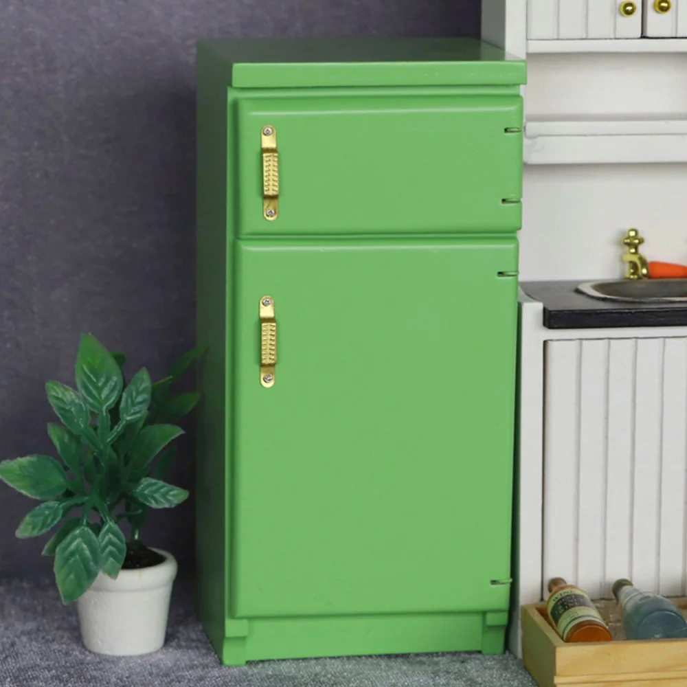 

1pc Fridge Model Mini Home Model Mini House Accessory Miniature Scene Accessory