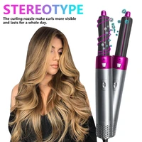 5 in 1 one step hair dryer volumizer rotating hairdryer hair straightener comb curling brush hair dryers for hair styling tool
