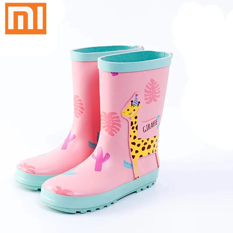 

Xiaomi Children Rain Boots Boys Girls Rain Shoes Rubber boots Kids waterproof shoes baby Tollder fashion rain boots