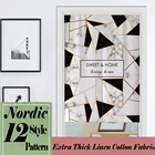 Nordic геометрический с модным принтом, на дверь, занавески, Норен льняные и хлопковые плотные шторы двери Экран для шторы для спальни, кухни