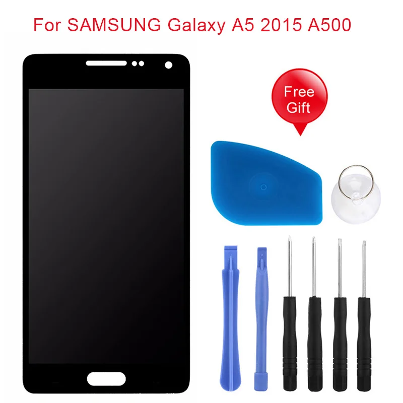 Yeesite Оригинальный ЖК-дисплей для Samsung Galaxy A5 2015 A500 A500F A500F A500FU A500H A500 ЖК-дисплей сенсорный экран дигитайзер Замена