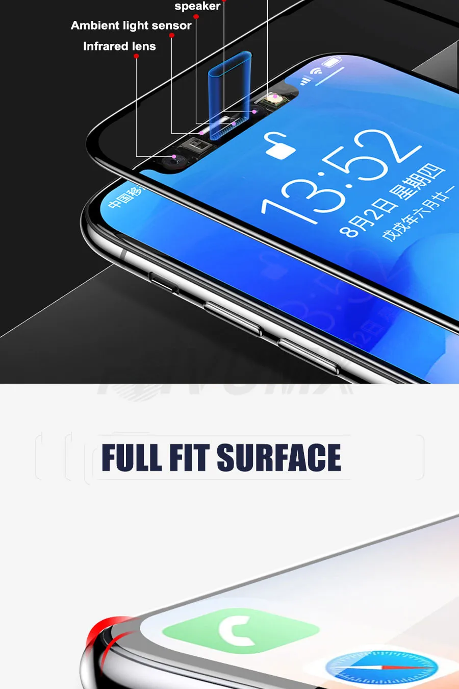 9D изогнутое защитное закаленное стекло на iPhone 6 6s 7 8 Plus X стеклянная Защитная пленка для экрана с мягким краем для iPhone XR XS MAX