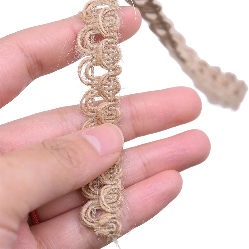 5 м/рулон плетеная джутовая веревка лента деревенская винтажное украшение для