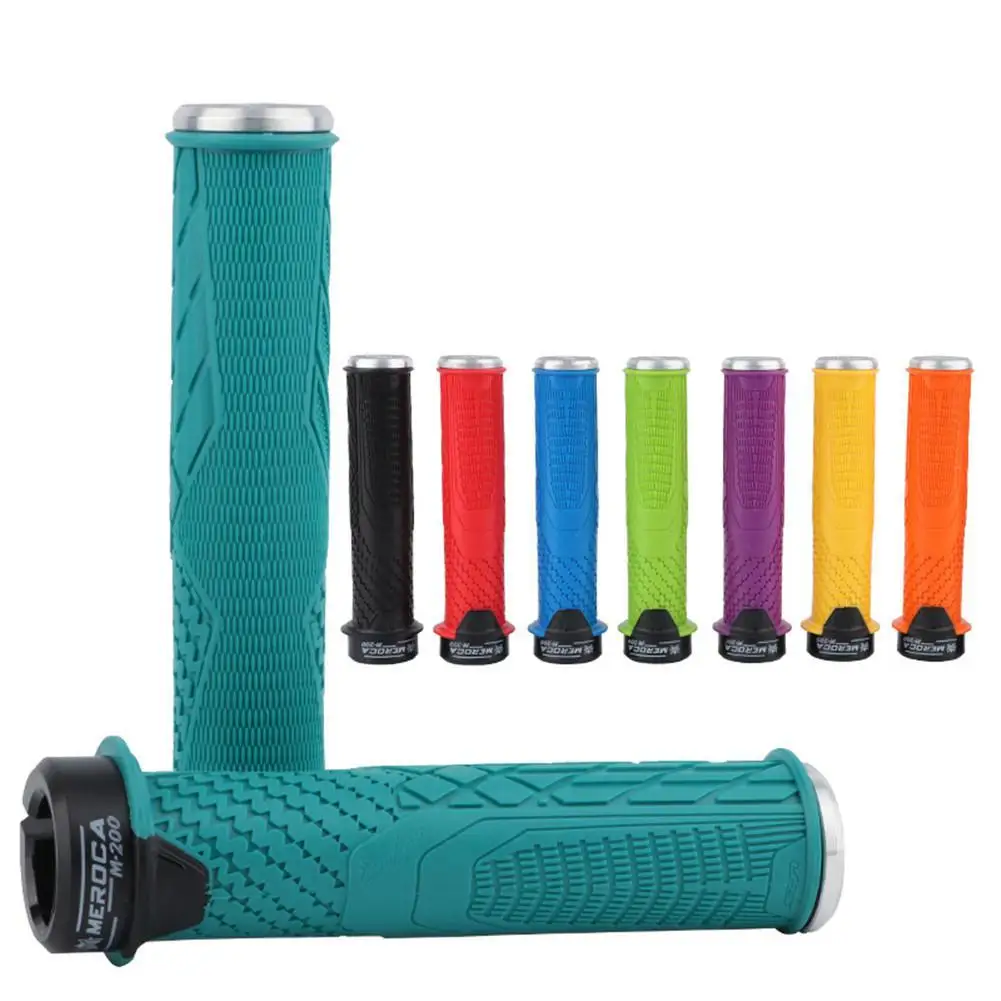 

1Pair Bike Grips Lockable Cycling Handle Grip for MTB Aluminum Alloy Handle Plug Bike Handlebar Grips Cover Anti-slip Bike Part