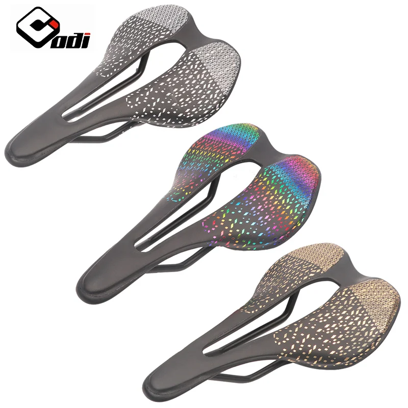 

HOT ODI Mountain Road Bicycle Seat Saddle Ultra-Light Poly Fiber Hollow Breathable MTB Bike Cycling Racing Seat Saddles