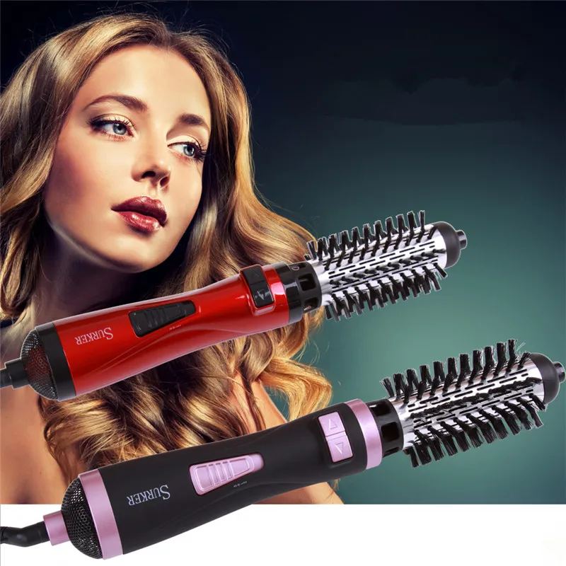 2 в 1 многофункциональная электрическая щетка для сушки волос роликовая расческа