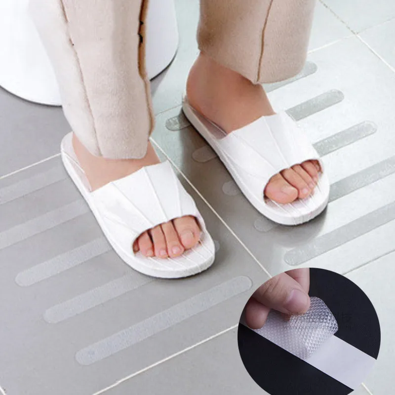 Противоскользящие полоски наклейки для душа безопасности ванны прозрачные