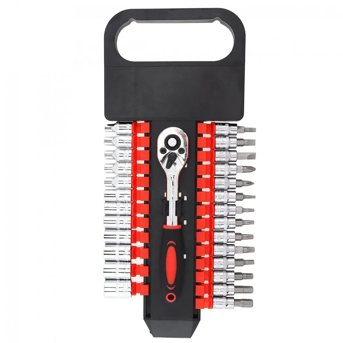 27pcs/set 1/4 Inch Universal Muiltifunctional Ratchet Socket Wrench Tool Set with Screwdriver Heads for Car Repair Spanner Kit |