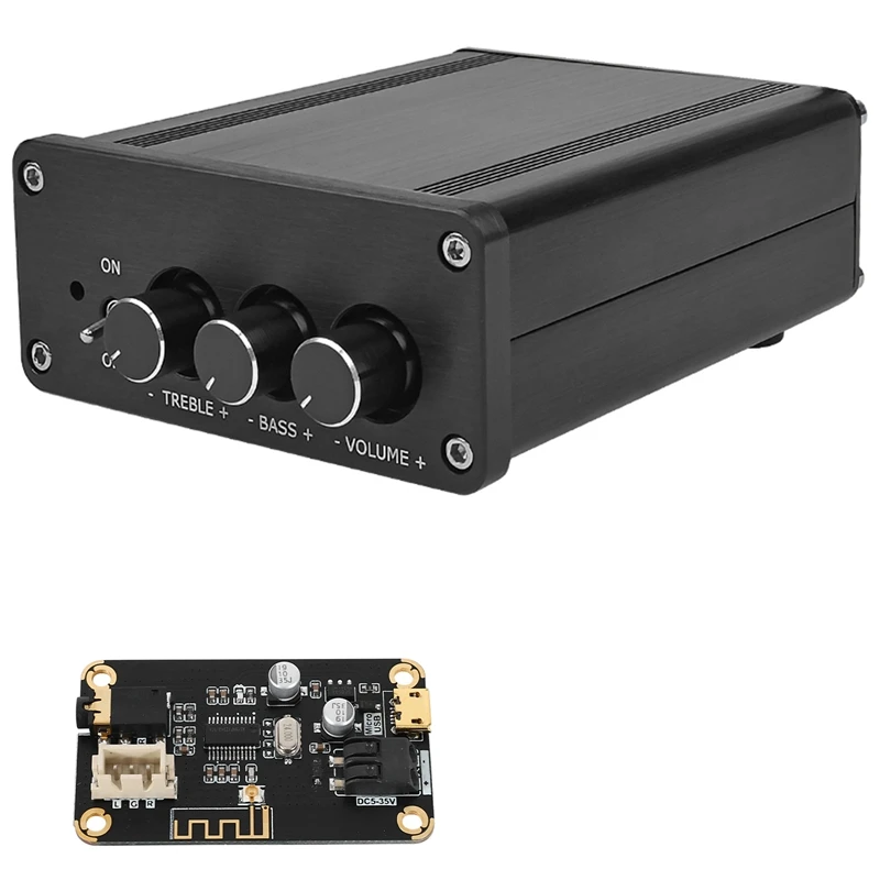 Mp3 Wireless Bluetooth 4.2 Audio Receiver Decoding Board & Tpa3116 Digital Audio Amplifier 100Wx2