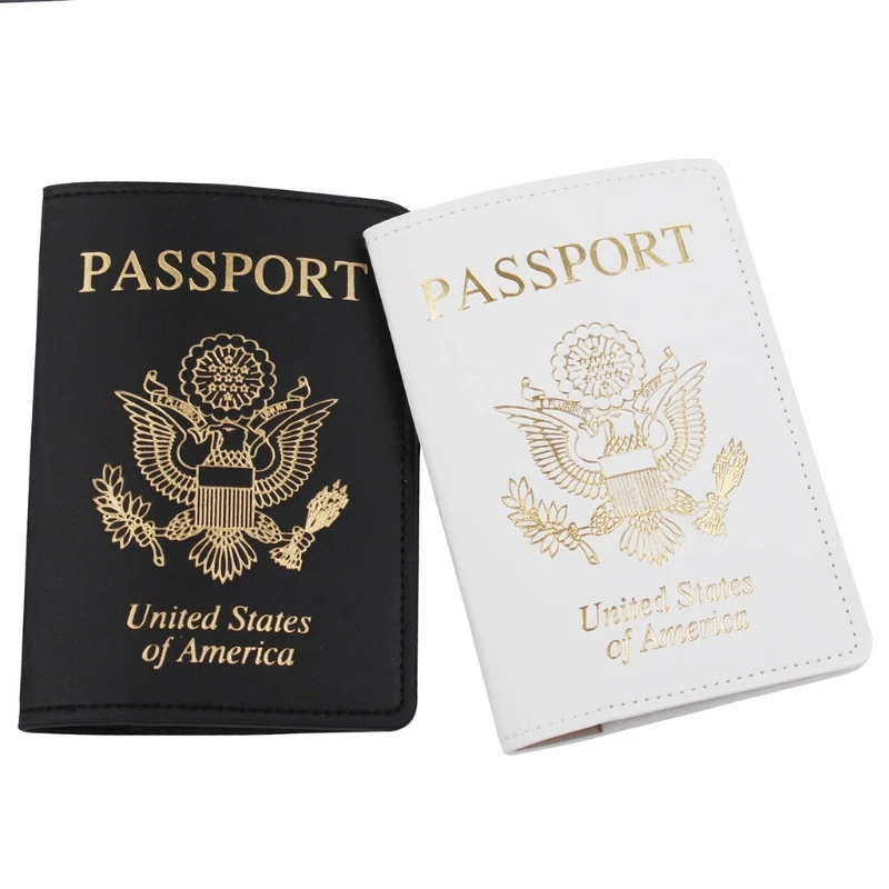 

Portable USA Travel Passport Holder PU Leather ID Card Cover Case Slim Protector Organizer