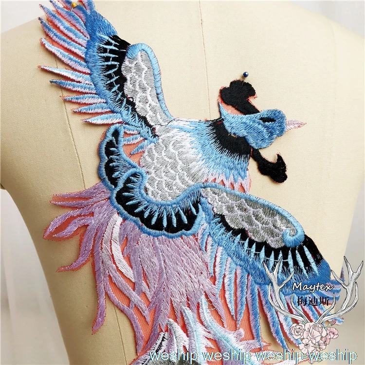 Высококачественные супер великолепные кружевные вышитые цветные нашивки с