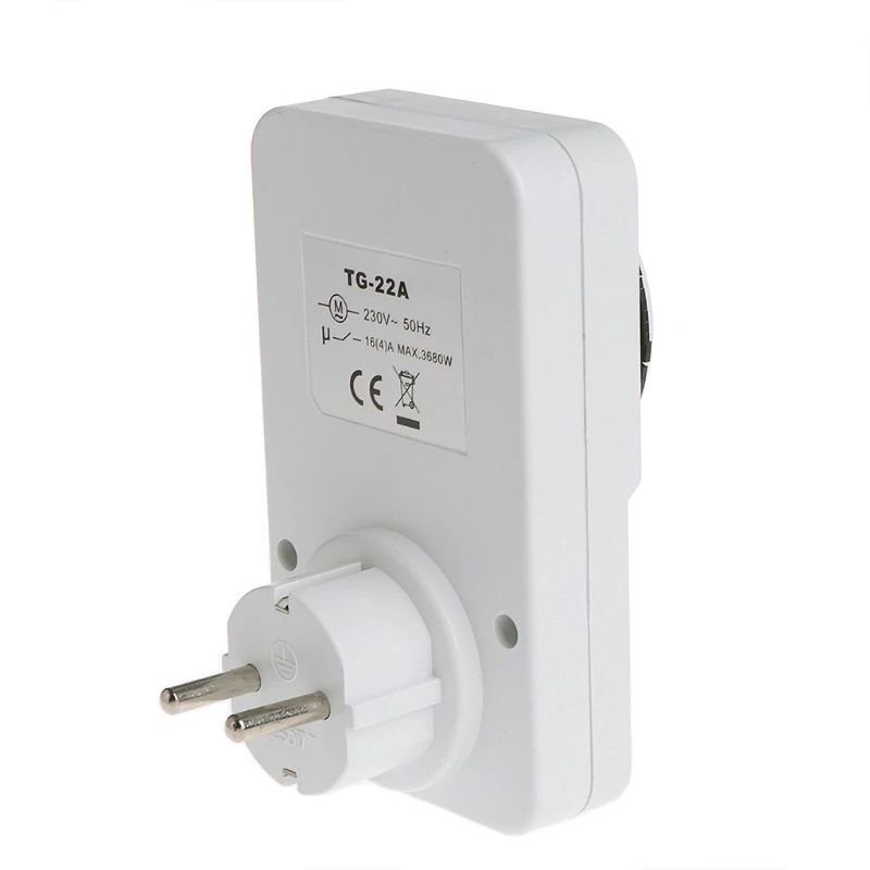 Hot 3C-24 Hours Programmable Mechanical Timer Switch Smart Countdown Plug Socket 230V (Eu Plug) |