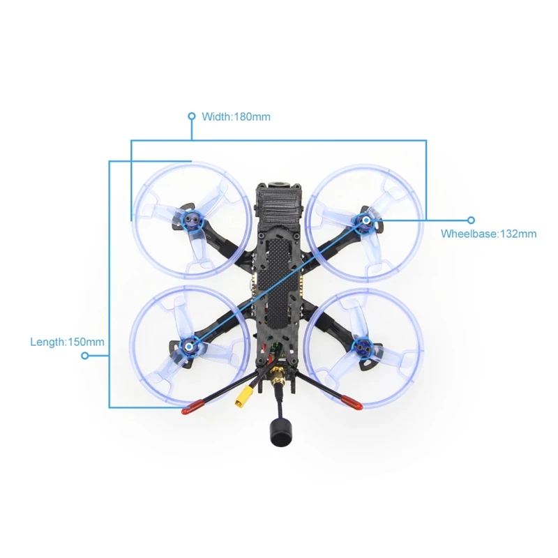 HGLRC Sector 132 HD FPV Racing Drone Caddx Vista with receiver BNF version | Игрушки и хобби