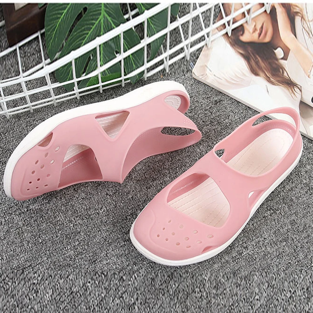 

Fashion Casual Shoes Hollow Sandals Hospital Medical Shoes Nurse Doctor's Non-slip Surgical Shoes Pregnant Woman Flat Shoes 2019