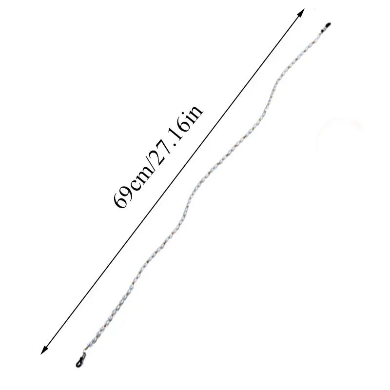 Одноцветные очки с искусственным жемчугом и бусинами цепочка ремешки для очков