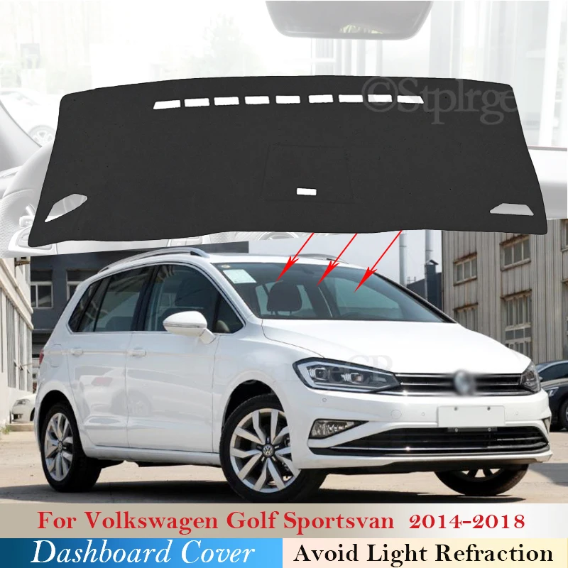 

Dashboard Cover Protective Pad for Volkswagen VW Golf Sportsvan 2014~2018 Car Accessories Dash Board Sunshade Carpet 2017 2016