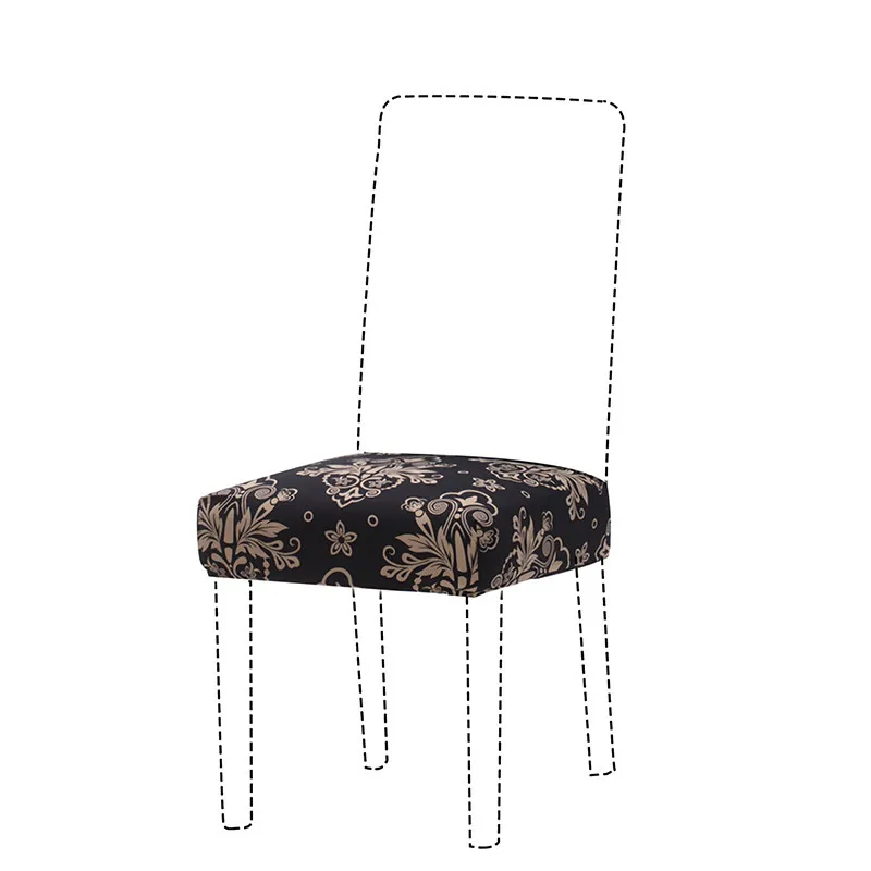 

Stretch Spandex Chair Cover Printed Elastic Seat Covers for Wedding Banquet Party Decoration Anti-dirty Chair Cover