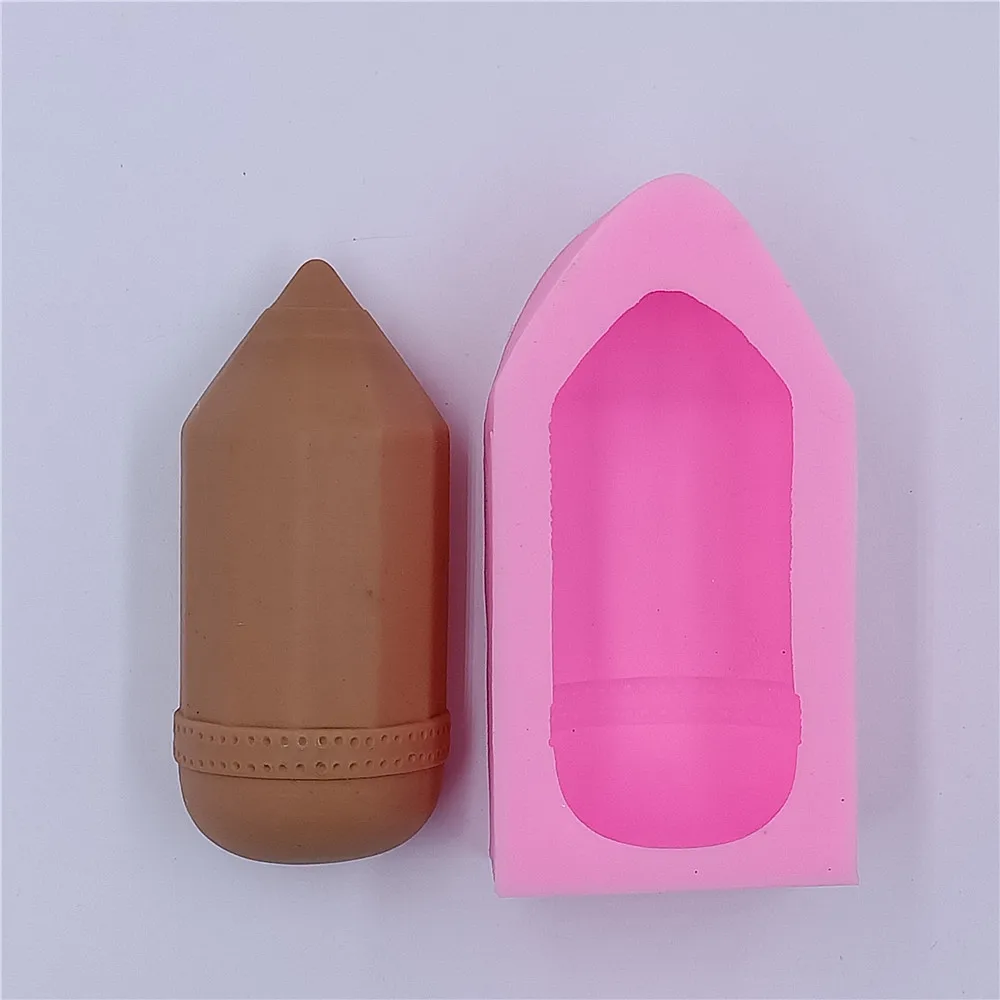 

Pencil Design 3D Soap Mold Food Grade Cake Molds Handmade Silicone Mould for Soap Making