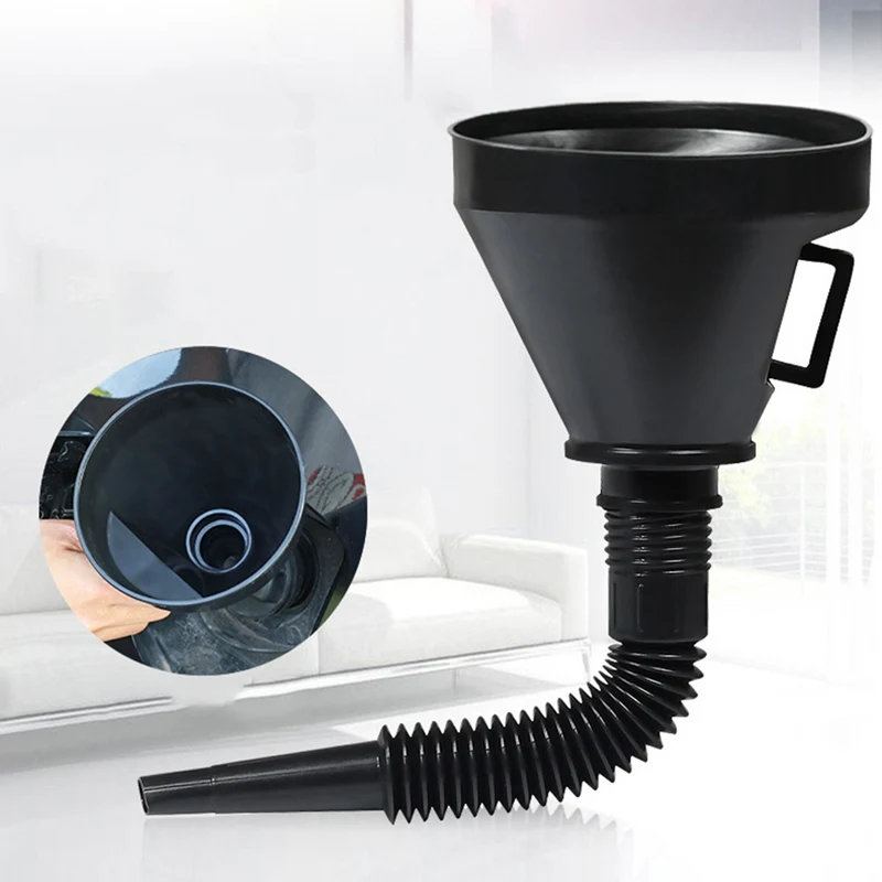

C Car And Motorcycle Refueling Funnel Multifunctional Thickening Sucker Pipe Fuel Bucket Out Driving Self-driving Emergency Tool