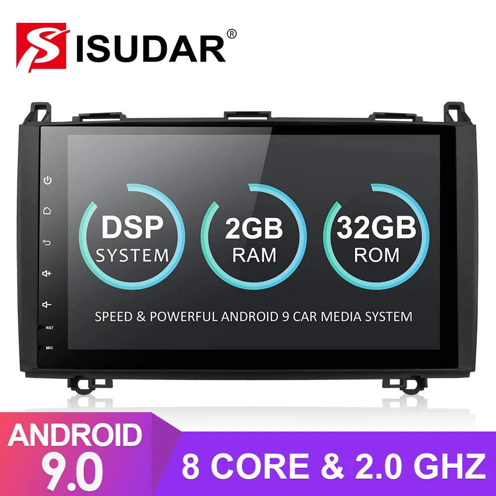 Isudar Android 9 Автомобильный мультимедийный плеер для Mercedes/Benz/Sprinter/Viano/Vito/b класс/B200/B180