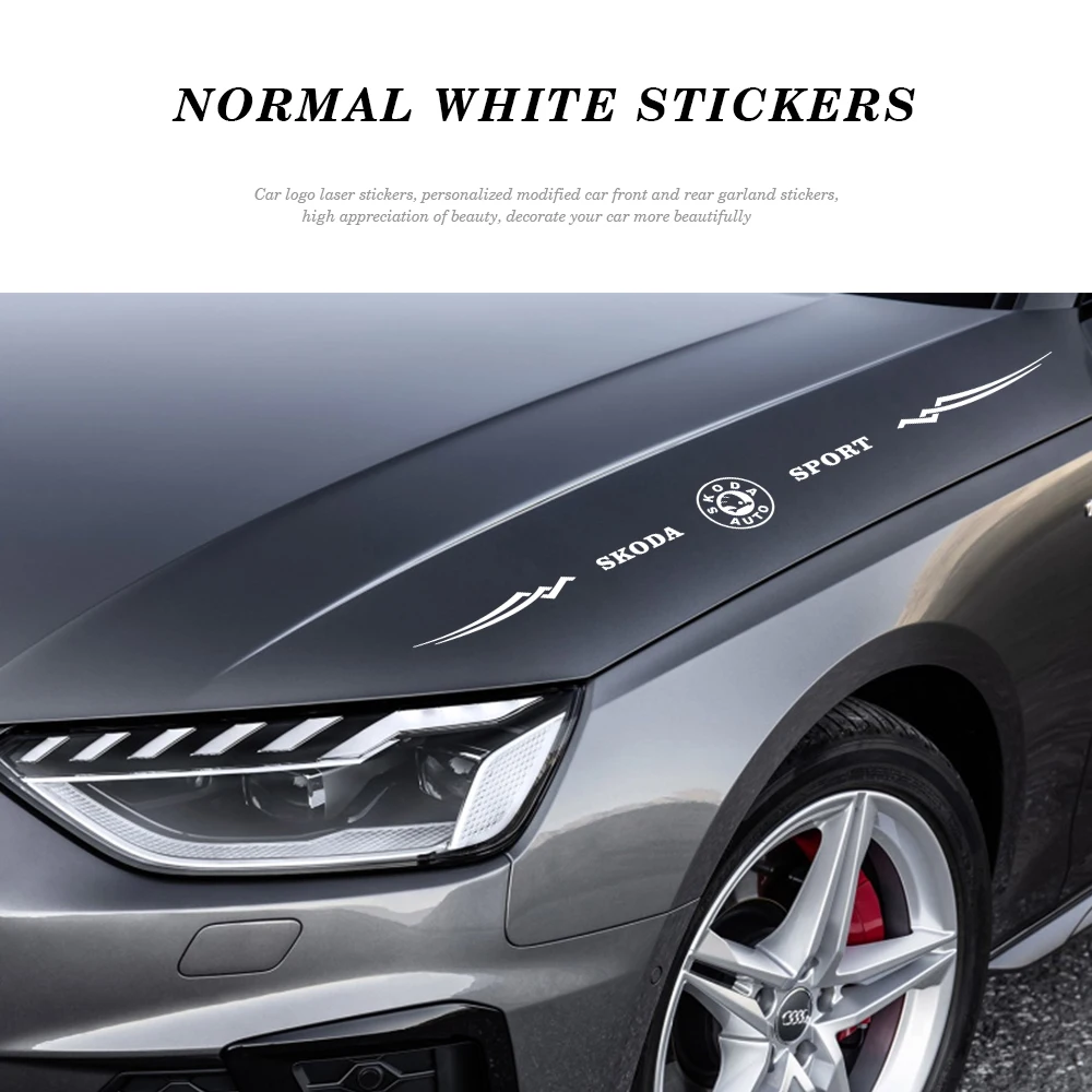 

For Skoda Octavia Fabia Rapid Yeti Superb a 5 7 2 Kamiq Car Sticker Reflective Sign Funny Car Decal Stickers Vinyl Laser Styling