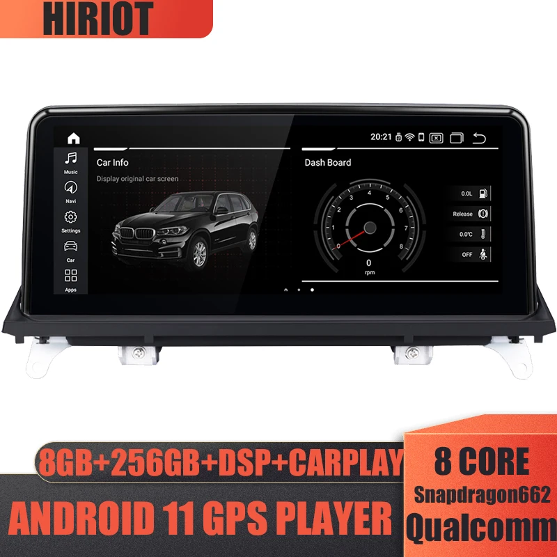 Автомобильный радиоприемник с GPS-Навигатором 10 25 дюйма Android 11 для BMW X5 X6 E70 E71 CIC CCC 8 +
