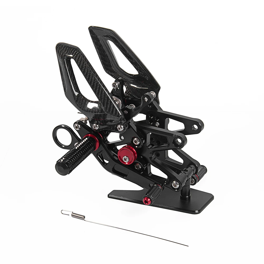 

New Carbon Part Adjustable Rearset Aluminum Foot Pegs Racing Rear set For BMW S1000RR S1000 RR 2009 2010 2011 2012 2013 2014