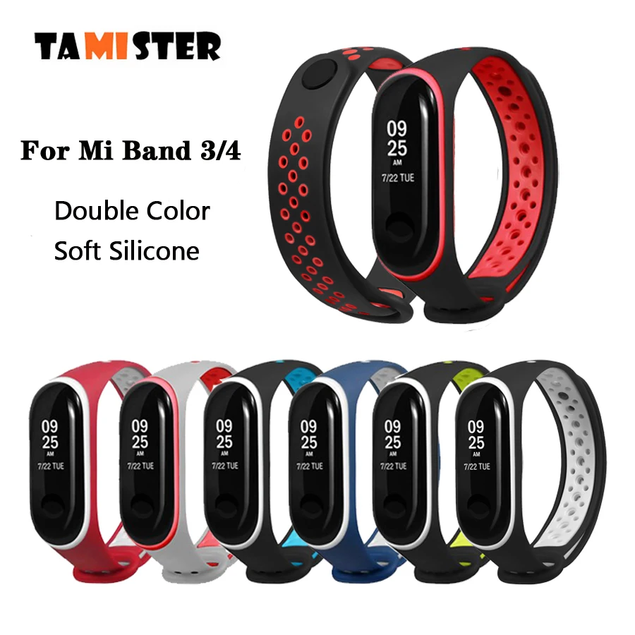 Ремешок силиконовый для Mi Band 4 сменный спортивный браслет Xiaomi band
