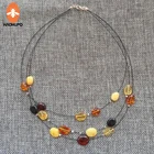 HAOHUPO, оригинальное ожерелье из Балтийского янтарного цвета для женщин, сертификат поставкипоставщик подарочного янтаря