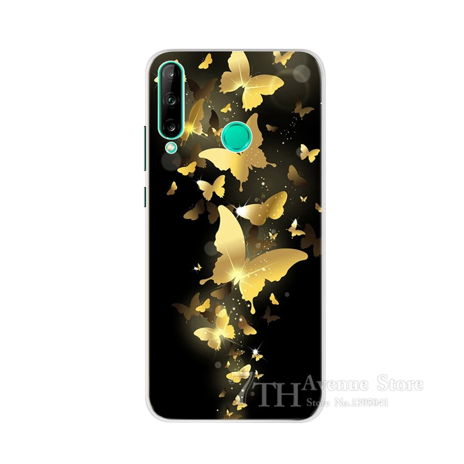 Чехол-накладка для Huawei Honor 9C силикон с принтом прозрачный ТПУ AKA-L29 | Мобильные