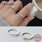 Женские серебряные кольца La Monada, минималистичные ювелирные украшения из серебра 925 пробы с инкрустацией свадебных пожеланий, 40 925 пробы