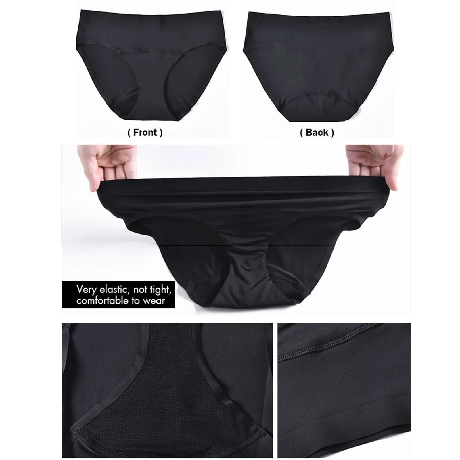 

Plus Size Mid Waisted Bikini Bottoms Swimwear Women Basic Briefs Panties Summer Thong Biquini Swim Bathing Suit Ladies Swimsuit