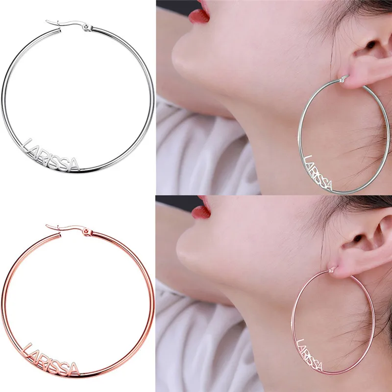 Женские серьги-кольца AILIN большие гладкие баскетбольные серьги с кольцом