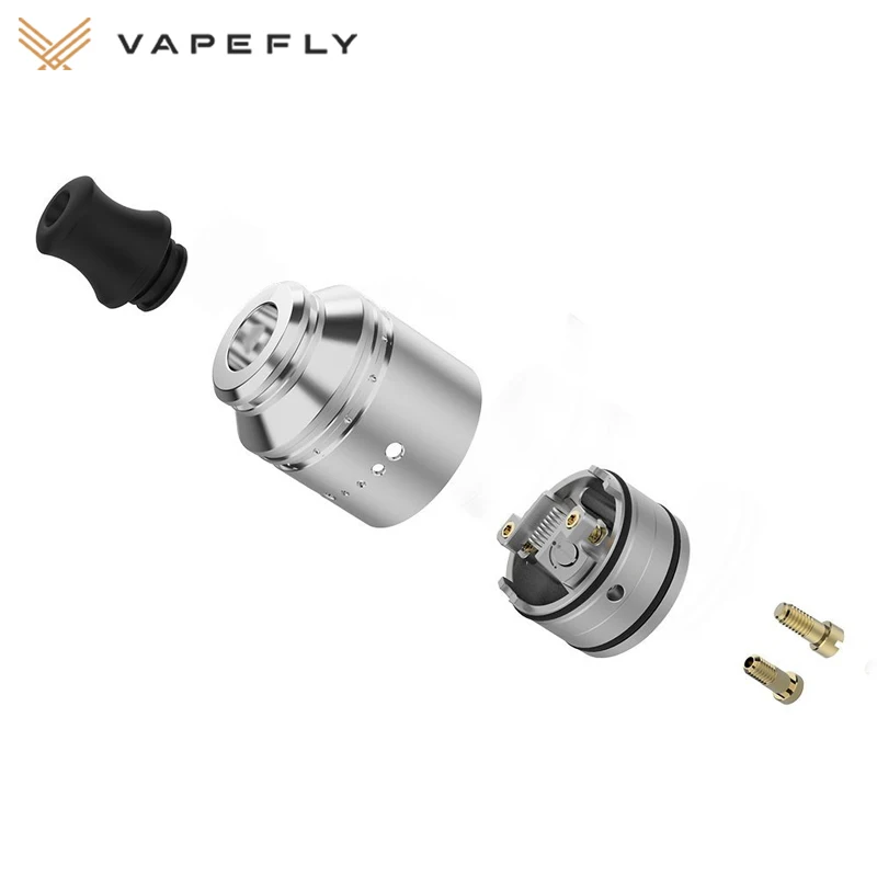 Оригинальный Vapefly Holic MTL RDA vape Tank Емкость 1 мл 510 нить сверху наполнение с одной