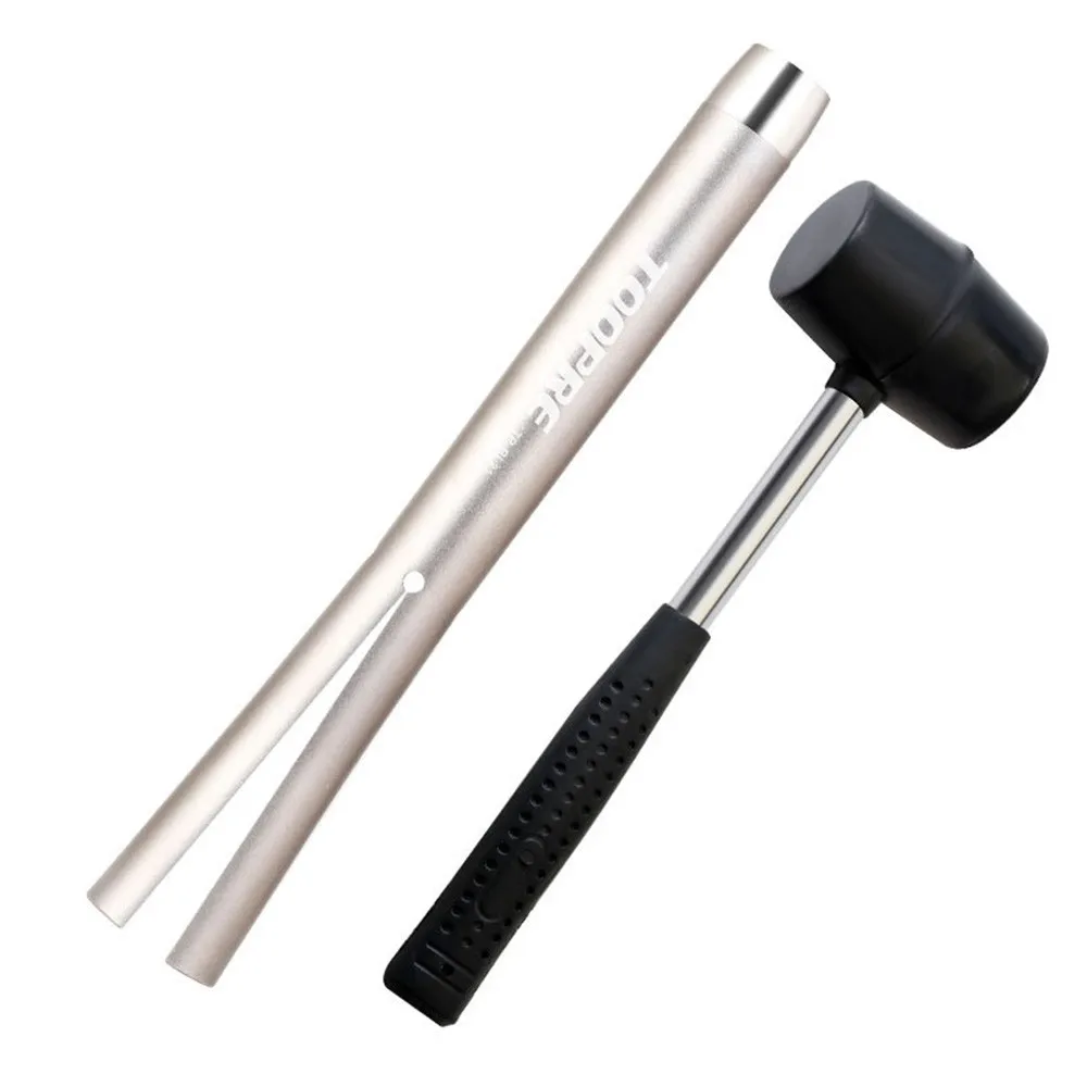 

Bicycle Frame Bottom Axle Removal Tool Bike Press Fit Bearing Tool With Hammer Stainless Steel Press-in Bottom Bracket Sleeve