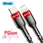 Кабель Elough USB Type C для освещения iPhone 12 13 Pro Max X PD, 20 Вт, быстрая зарядка для MacBook iPad USBC Type C Провод данных