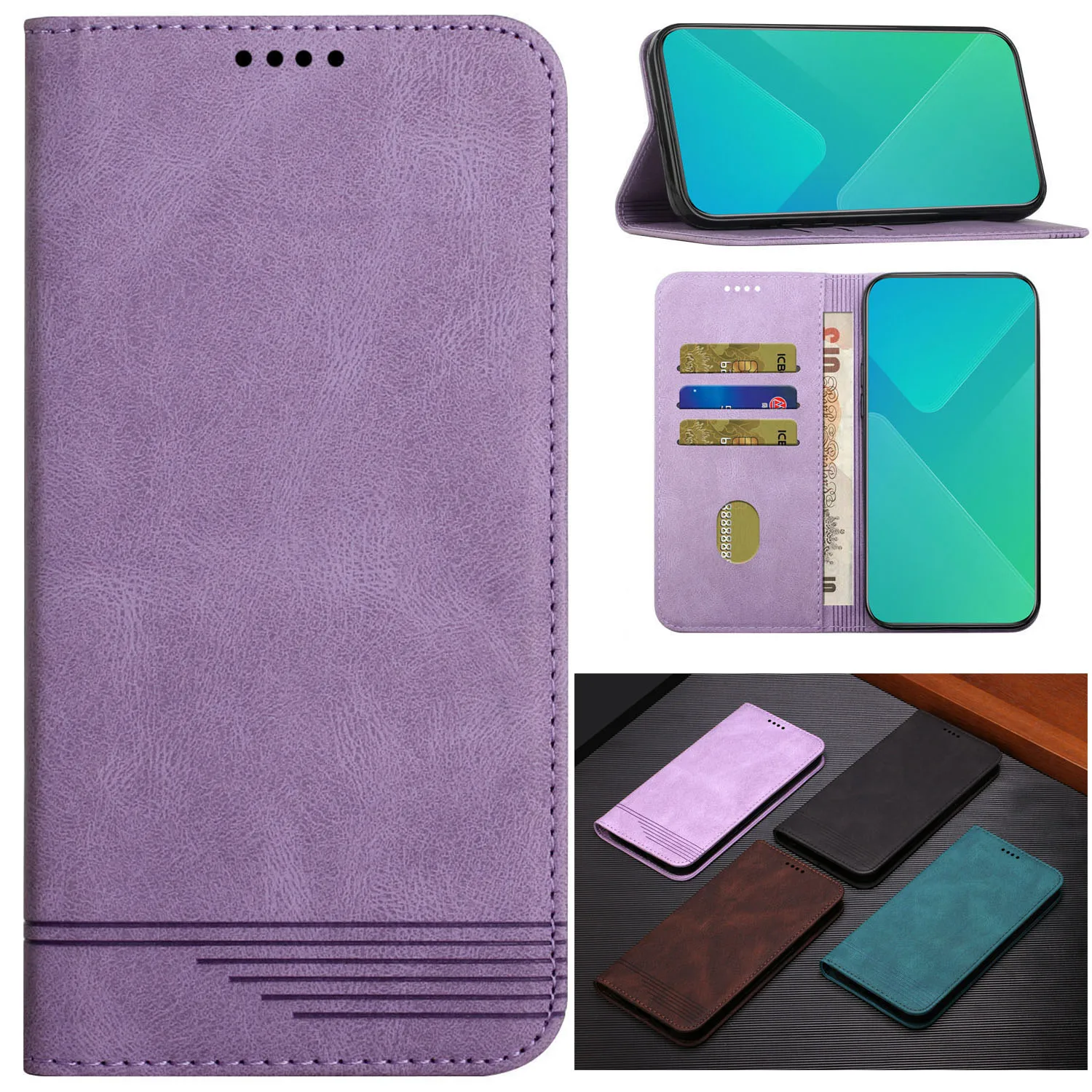 

A52S 5G Case For Samsung Galaxy A12 A02S A03S A11 A21 A21S A22 A31 A32 A41 A51 A52 A71 A72 A82 A13 A33 A53 5G Leather Flip Cover