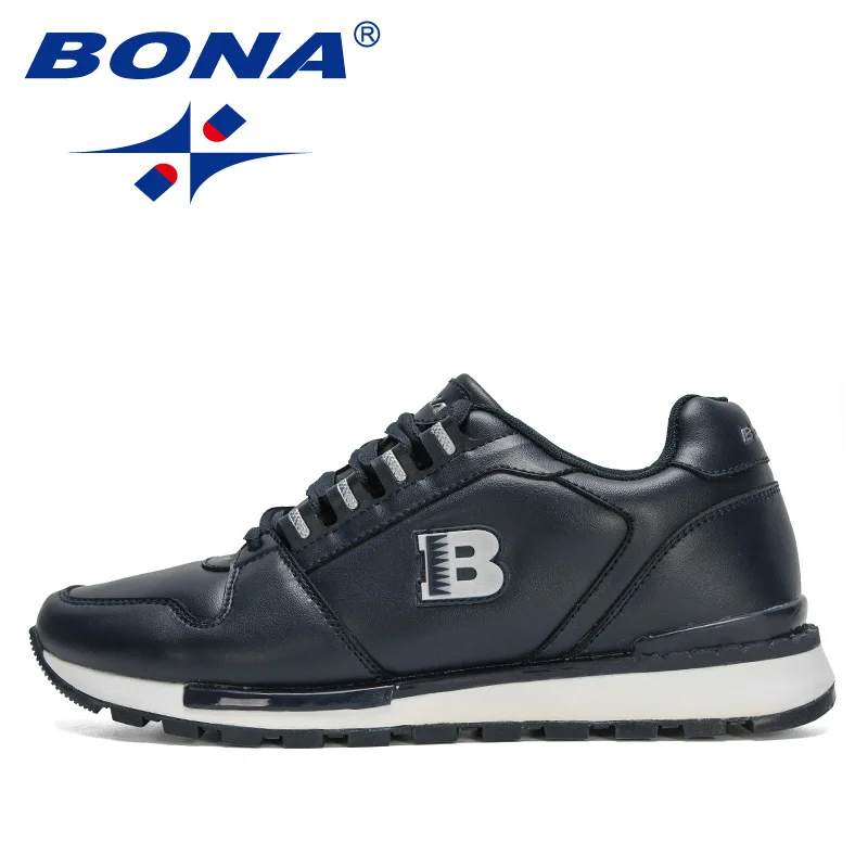 BONA 2021 New Designers Popular Sneakers Lightweight Men Sport Shoes Jogging Footwear Man Walking Shoes Male Zapatos De Hombre