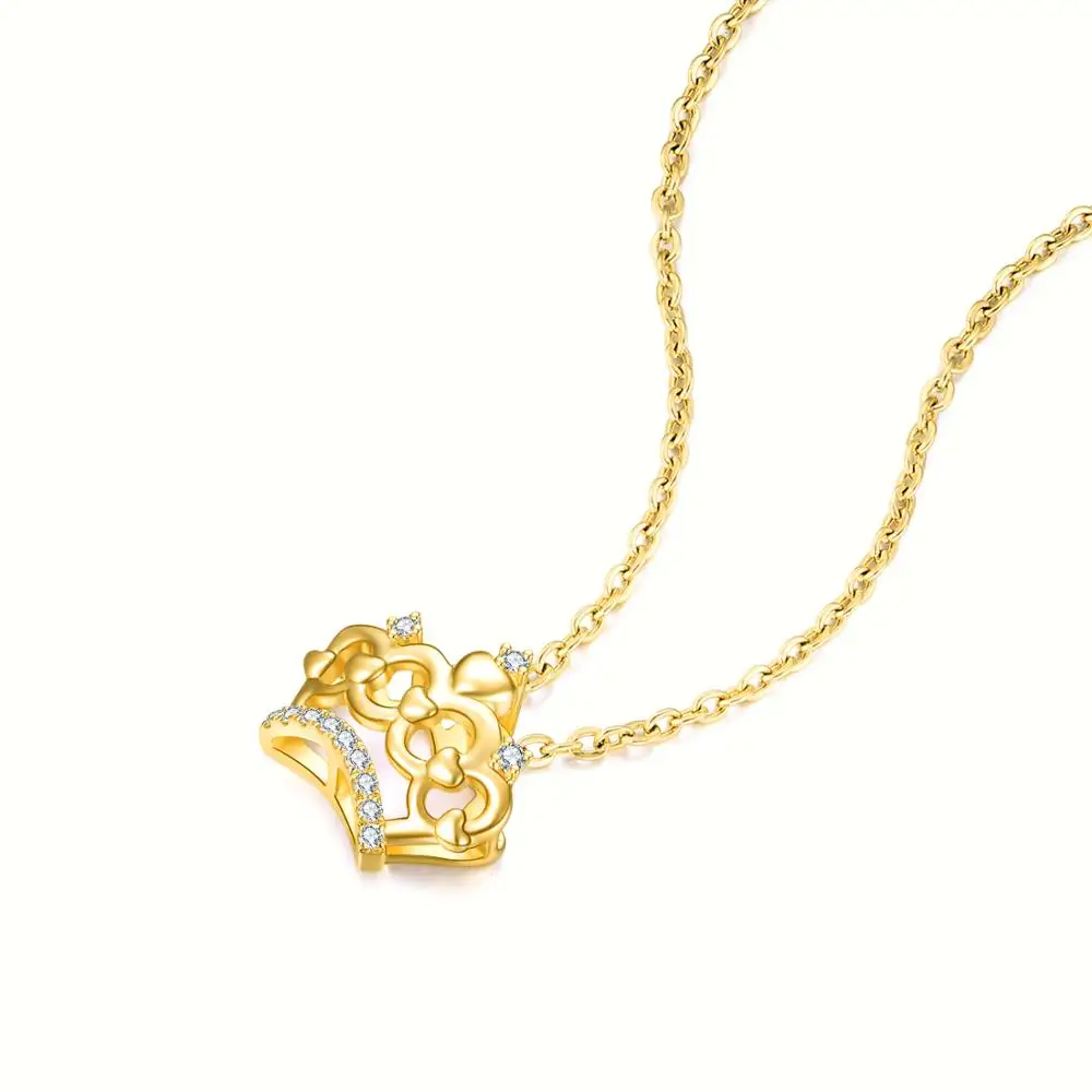 Ожерелье с бриллиантами ZOCAI Fine 18K Корона чокер ювелирные изделия подвеска