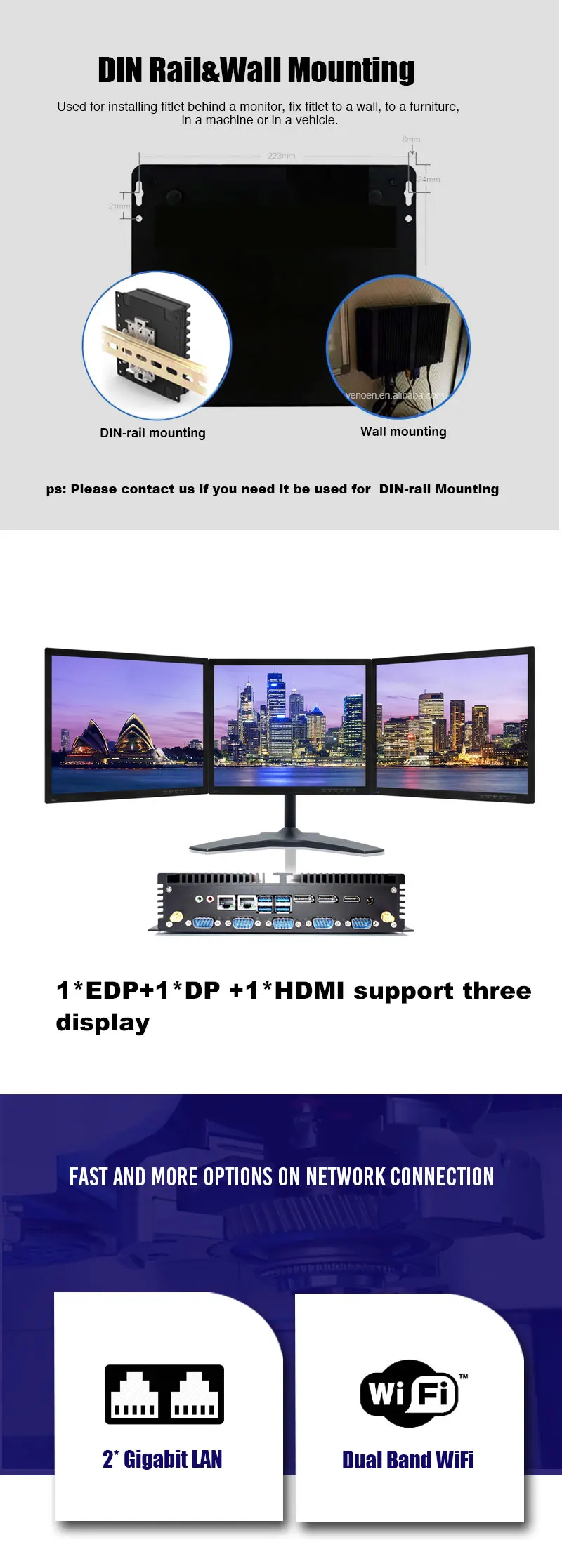 Core i7 8550U промышленный Мини компьютер core i5 8250U 2 intel NUC Lan HDMI DP EDP LPT SIM четырехъядерный процессор 8th gen безвентиляторный КОМПЬЮТЕРНЫЙ СЕРВЕР
