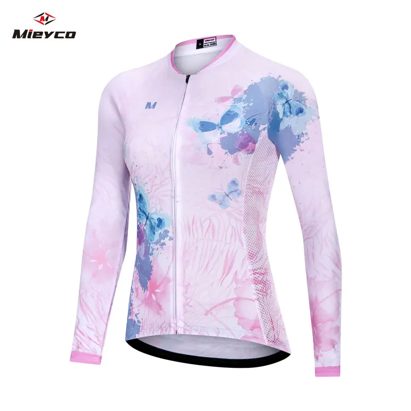 

Women Team Cycling Jersey Women Spring Long Sleeve MTB Bike Jersey Maillot Ciclismo motocross Outdoor Racing Sport Bicycle Shirt