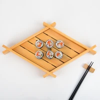 wood sushi board rectangular sushi platform cooking sashimi japanese and korean cuisine tableware serving plate tray