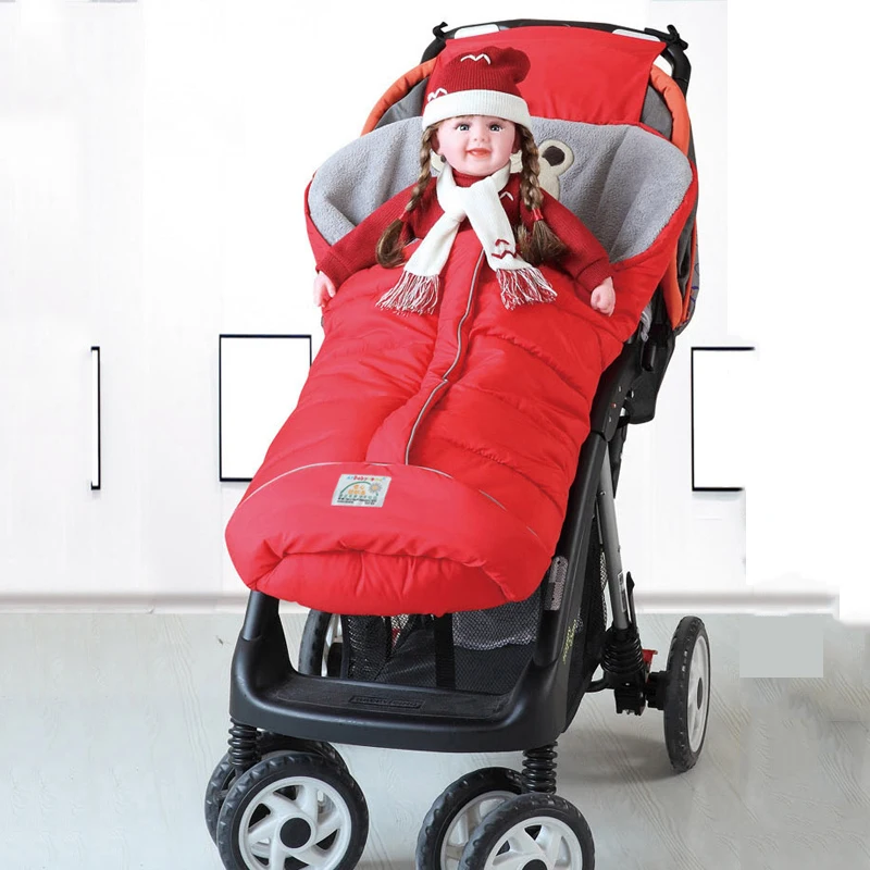 Осенне-зимний теплый детский спальный мешок конверт для извлечения зимнего