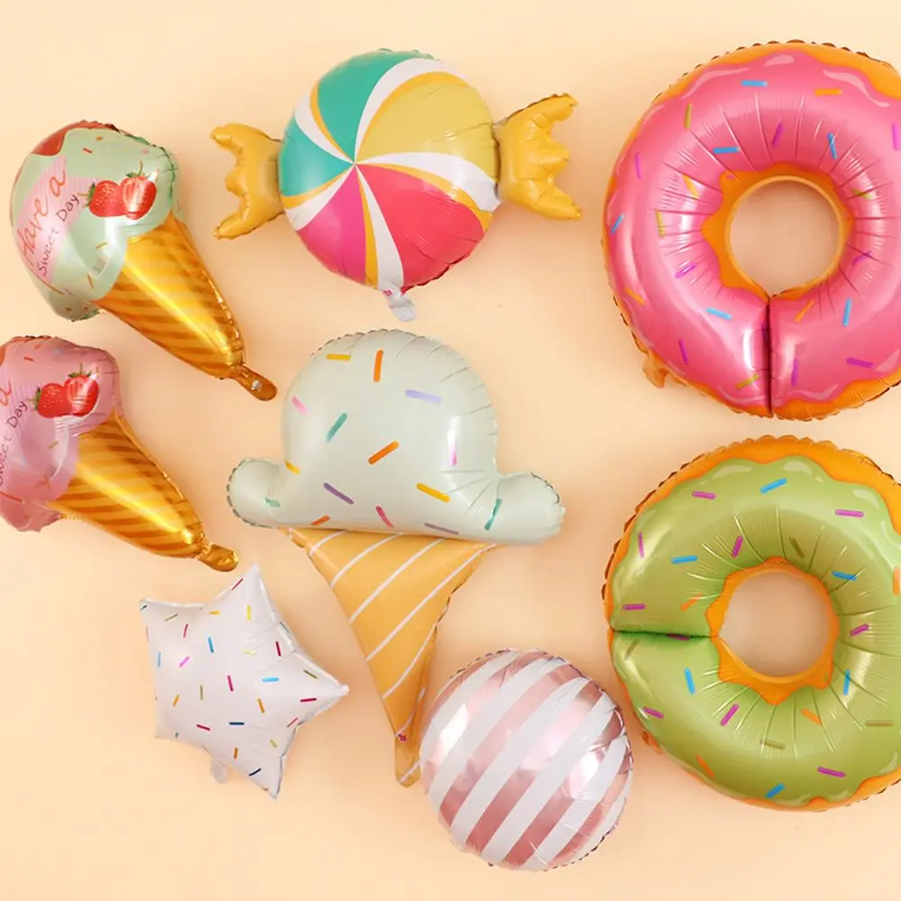 Воздушные шары для детей пончик мороженое сахар Звезда Форма фольгированный