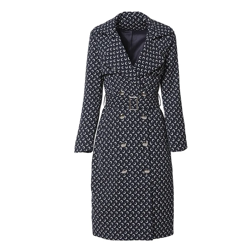 

2020 women's Coat autumn trend Vintage Windbreakers Plaid Trench Coat Female Long Loose Belted Outwear casual loose Overcoat