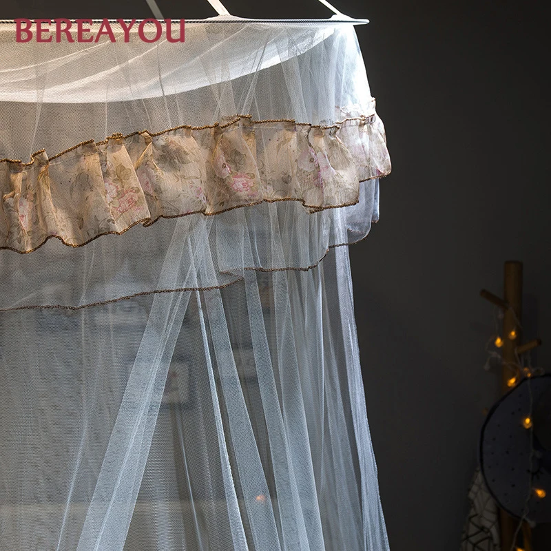 Европейская москитная сетка принцесса кружевная кровать занавеска вращающийся