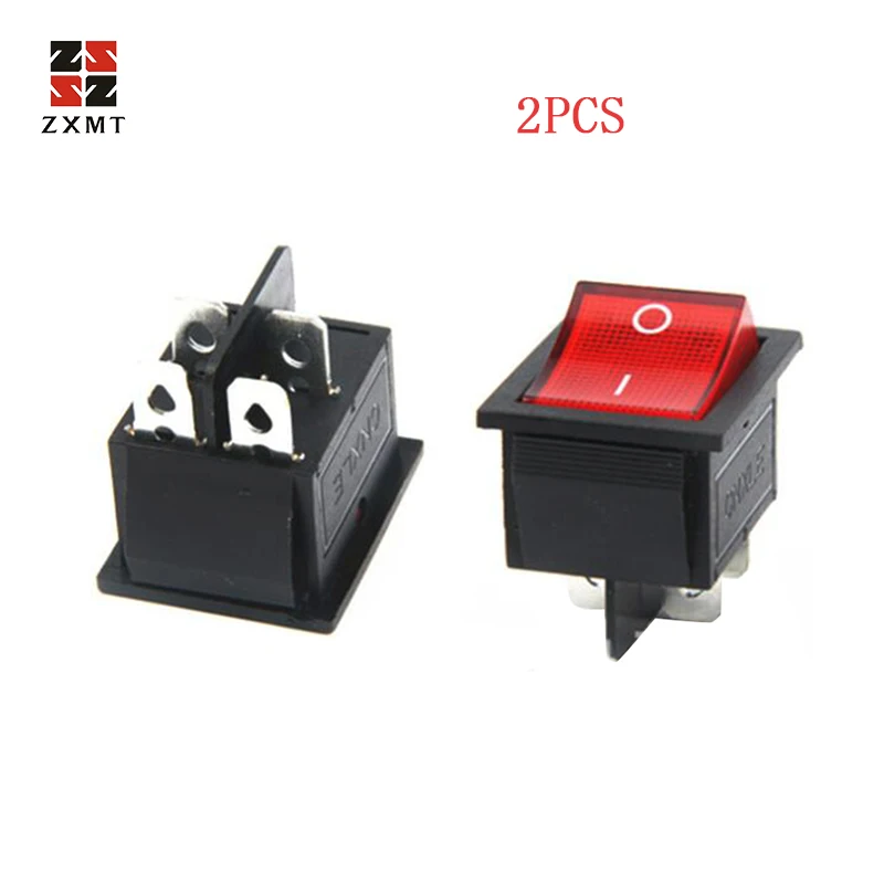 ZXMT 2 предмета кулисный переключатель DPST Вкл/Выкл 16 Amp 250 20 Ампер 125v 4-контактный Ec-2604